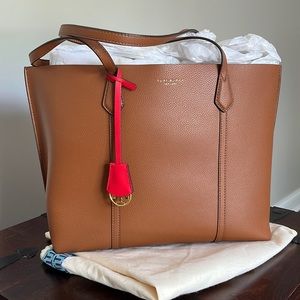 Tory Burch Perry Triple-Compartment Tote Bag “used twice”